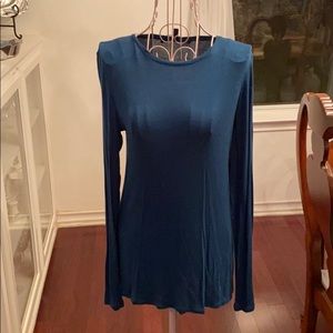 White House Black Market blue long sleeve shirt